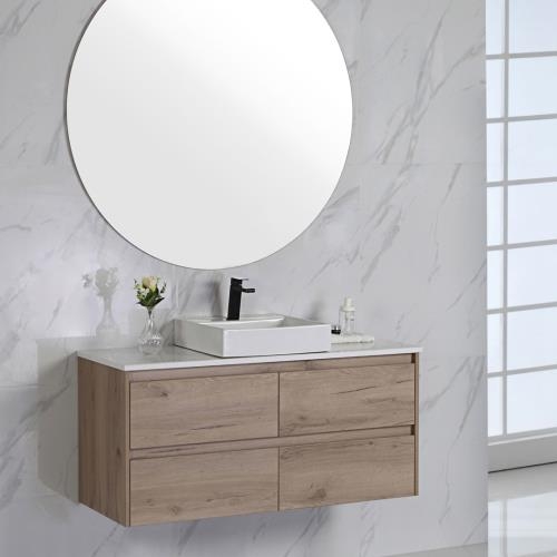 VANITIES - Max Wall Hung Vanity w/ Stone Top