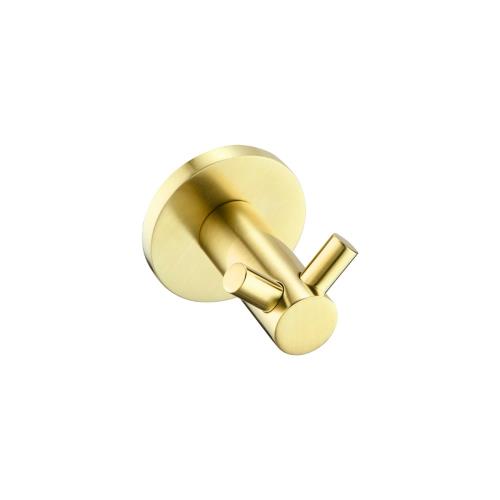 ACCESSORIES - Mica Double Robe Hook - French Gold