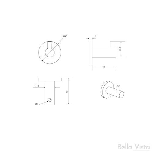 ACCESSORIES - Mica Robe Hook