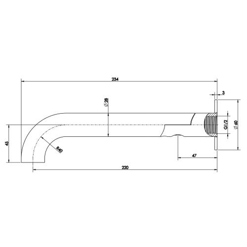 TAPWARE - Mica Swivel Bath Spout - 
