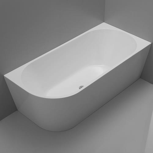 BATHS - MILAN Free Standing Corner Bath Tub - 1400mm, 1500mm, 1700mm, Right Hand