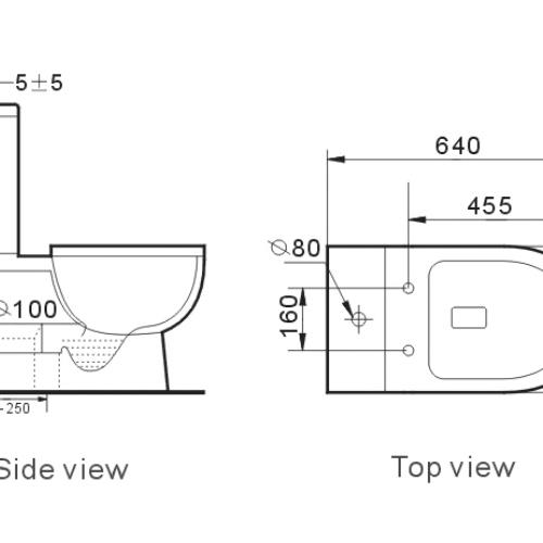 TOILETS - Nano Rimless Toilet Suite
