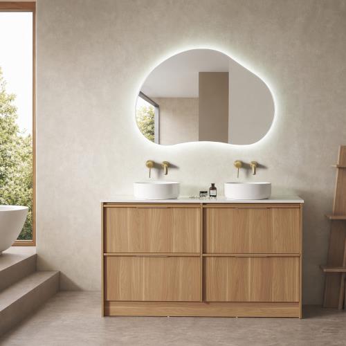VANITIES - Noma Floor Vanity - Rosewood