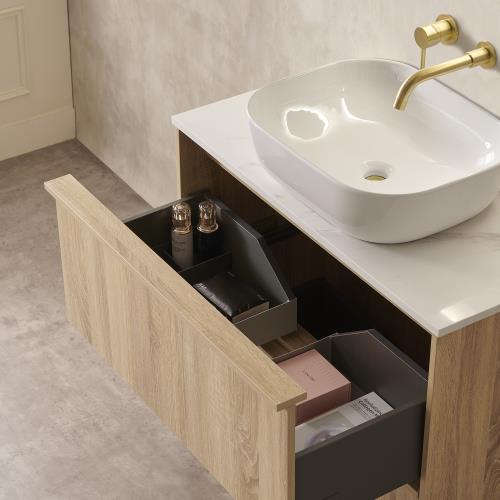 VANITIES - Noma Floor Vanity - Natural Timber