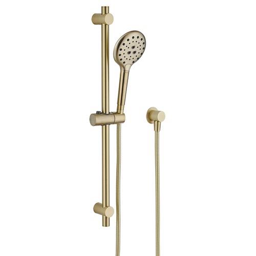 TAPWARE - Parker Brushed Gold Round Shower on Rail