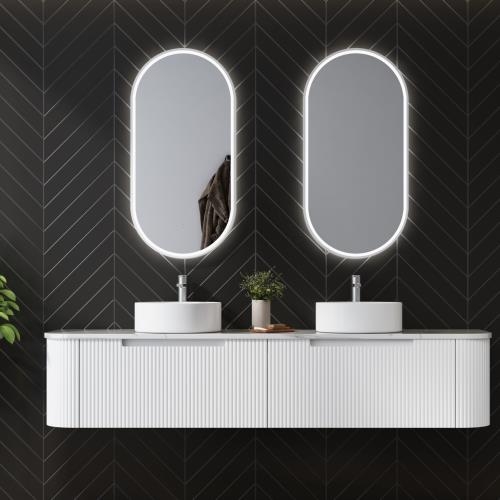 VANITIES - Petra Wall Hung Vanity w/ Stone Top