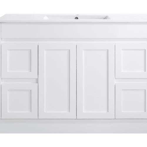 VANITIES - Quinn Floor Vanity from w/ Stone Top