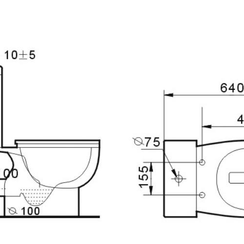 TOILETS - Rome P Trap Toilet Suite