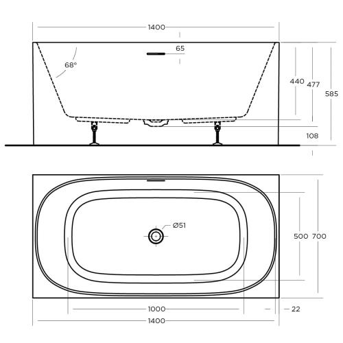 BATHS - Studio Freestanding Bath - 