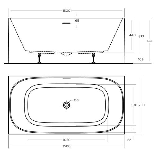 BATHS - Studio Freestanding Bath - 