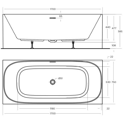 BATHS - Studio Freestanding Bath - 