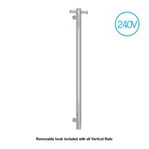 ACCESSORIES - Thermorail VSH900H Round 240Volt Vertical Single Heated Towel Rail