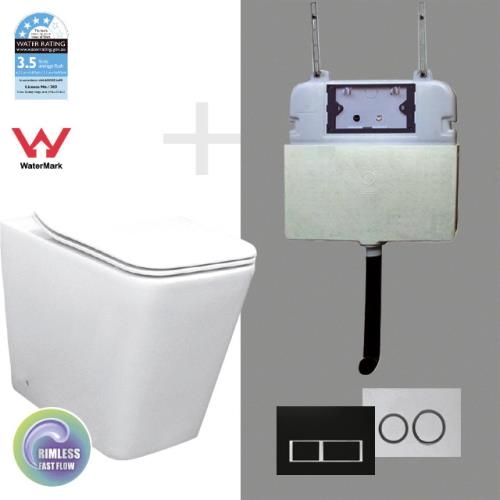 TOILETS - Tony Floor Pan R&T In-wall Cistern TOILETS - Tony Floor Pan R&T In-wall Cistern