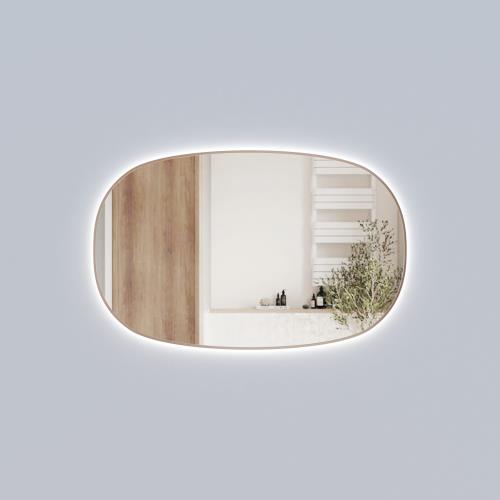 MIRRORS AND CABINETS - Valmont Horizontal 1100mm LED Mirror - Brushed Bronze