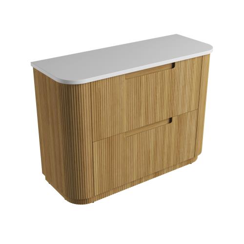 VANITIES - Varcelli Floor Vanity Cabinet w/ Premium Stone Top