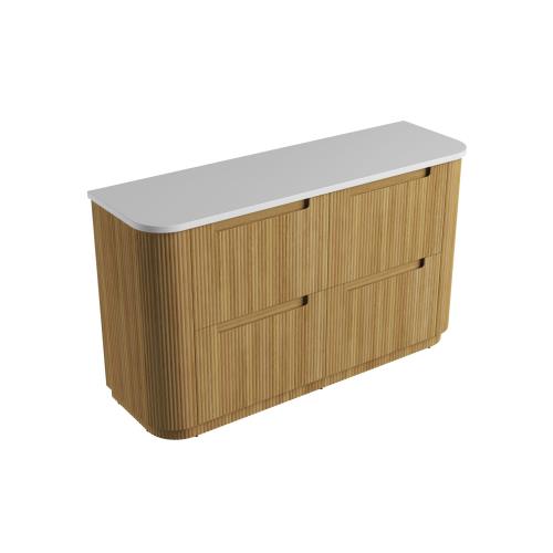 VANITIES - Varcelli Floor Vanity Cabinet w/ Premium Stone Top