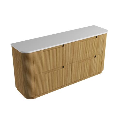 VANITIES - Varcelli Floor Vanity Cabinet w/ Premium Stone Top